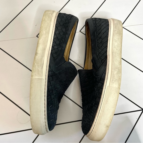 M. Gemi | Cerchio Woven Suede Slip on Sneaker Black Size 39 - Picture 7 of 15